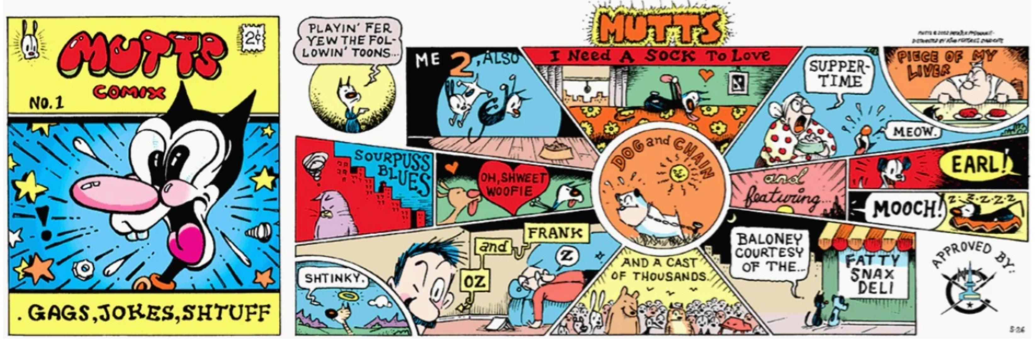 Mutts' Classic Comic Book Cover Homages