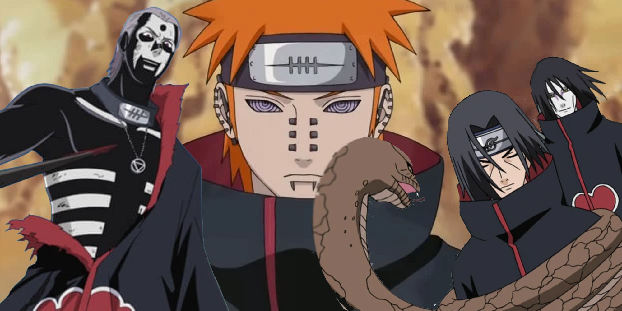 Miembros de Akatsuki de Naruto, clasificados por diseño de personajes