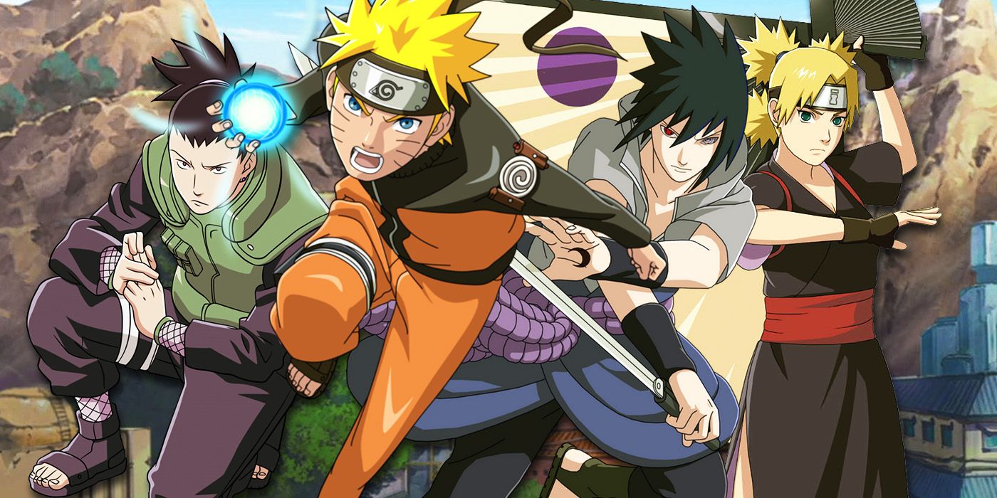 Naruto, Sasuke, Temari, Shikamaru