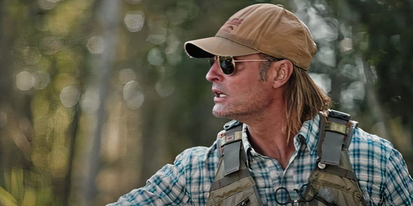 Roarke looks at Rip as he approaches him on Yellowstone.