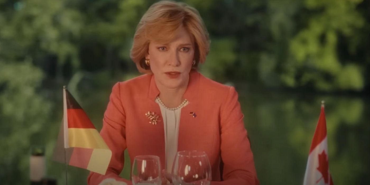 Cate Blanchett lidera una cumbre del G7 surrealista y jabonosa en una comedia de terror para nuestra era contemporánea