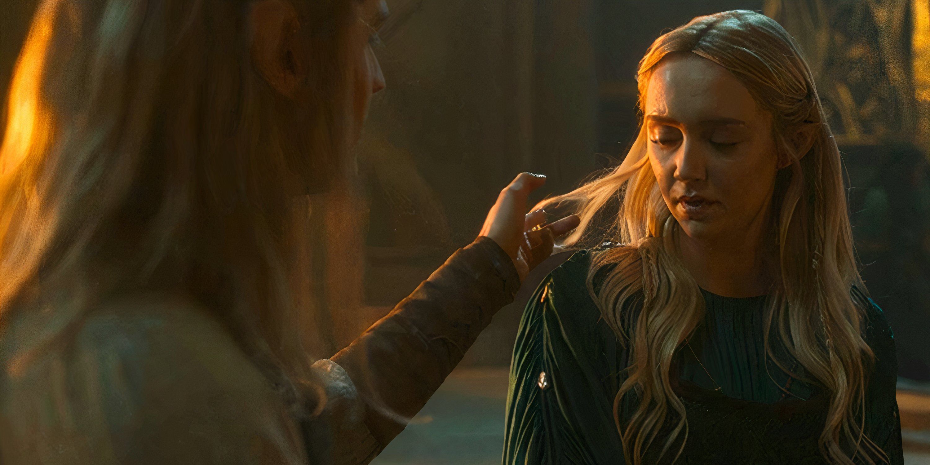 Sauron-touching-Mirdanias-hair-in-a-The-Rings-of-Power-Haladriel-scene