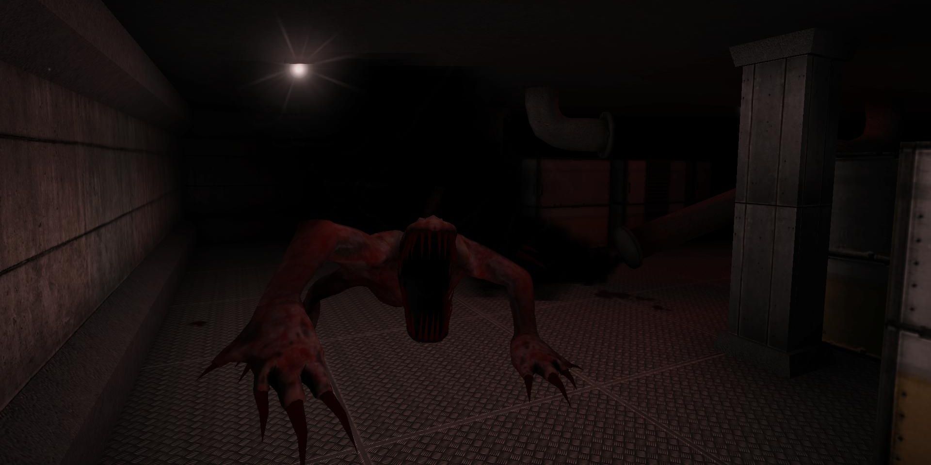 SCP-939 attacking the player in SCP: Containment Breach