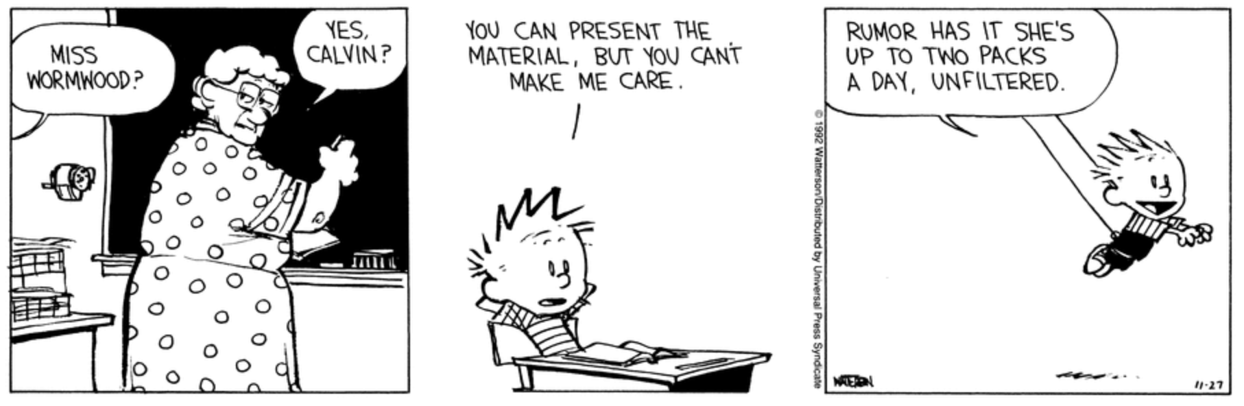 10 Best Calvin and Hobbes Comics About School, Ranked