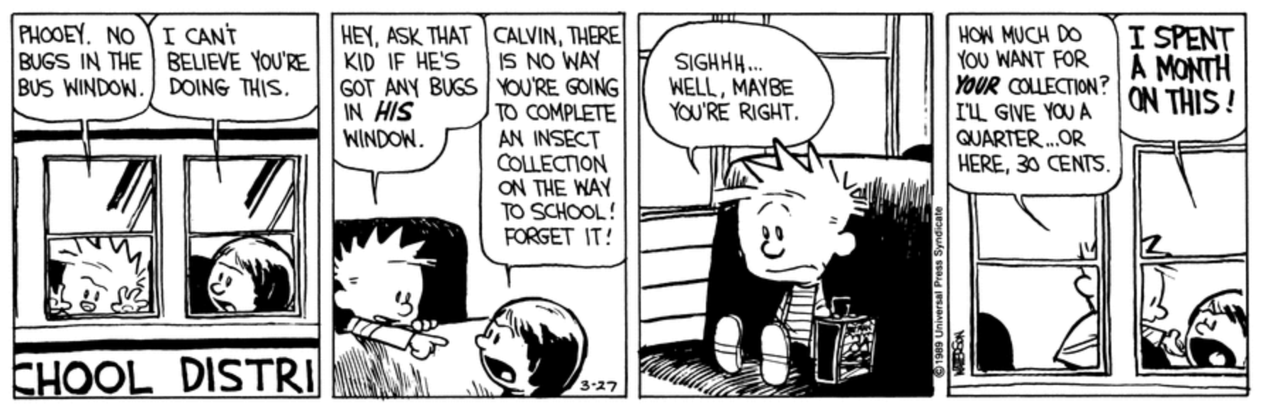 Los 10 mejores cómics de Calvin y Hobbes sobre la escuela, clasificados