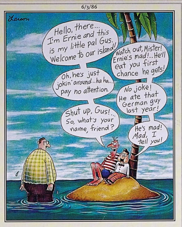 10 Funniest The Far Side Comics On an Island, Ranked