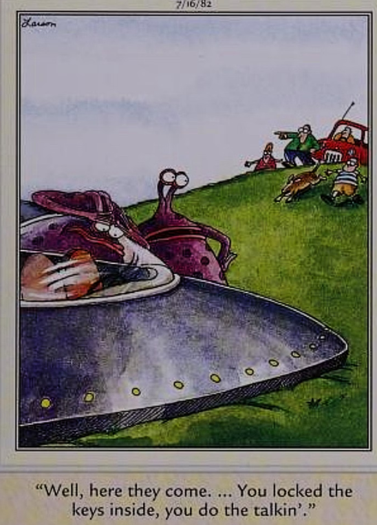 The Far Side Comic Strips Featuring Aliens, Ranked