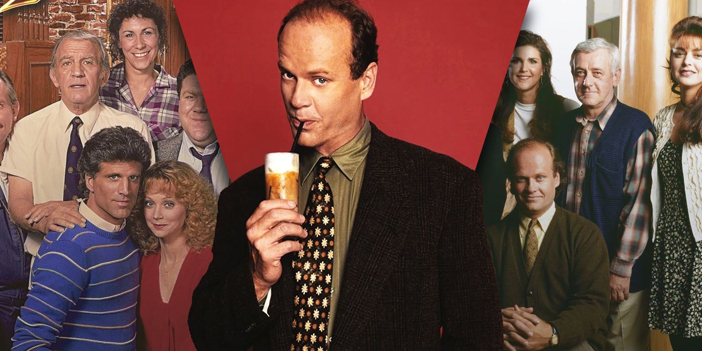 Split image of Frasier and Cheers