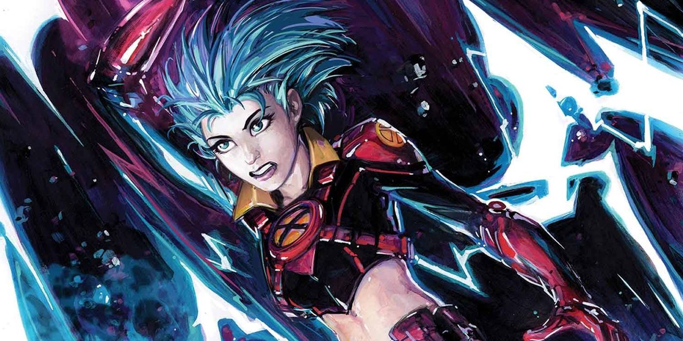 Surge using her powers as a member of From The Ashes X-Force team