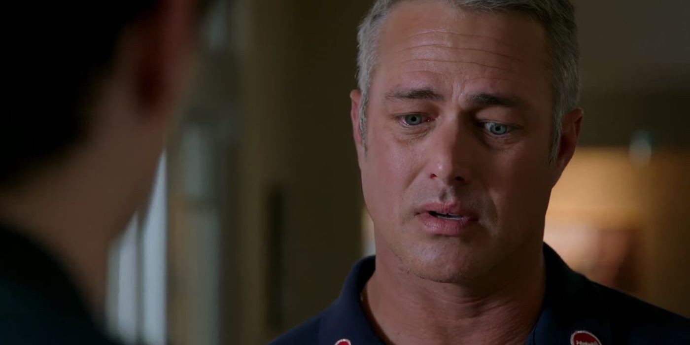 Taylor Kinney as Kelly Severide looks surprised on Chicago Fire