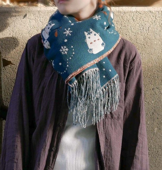 Studio Ghibli Re-Releases Its Winter-Perfect Totoro, Howl & Kiki Shawl Collection