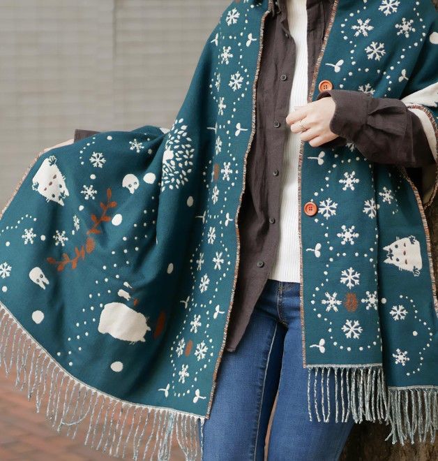 Studio Ghibli Re-Releases Its Winter-Perfect Totoro, Howl & Kiki Shawl Collection