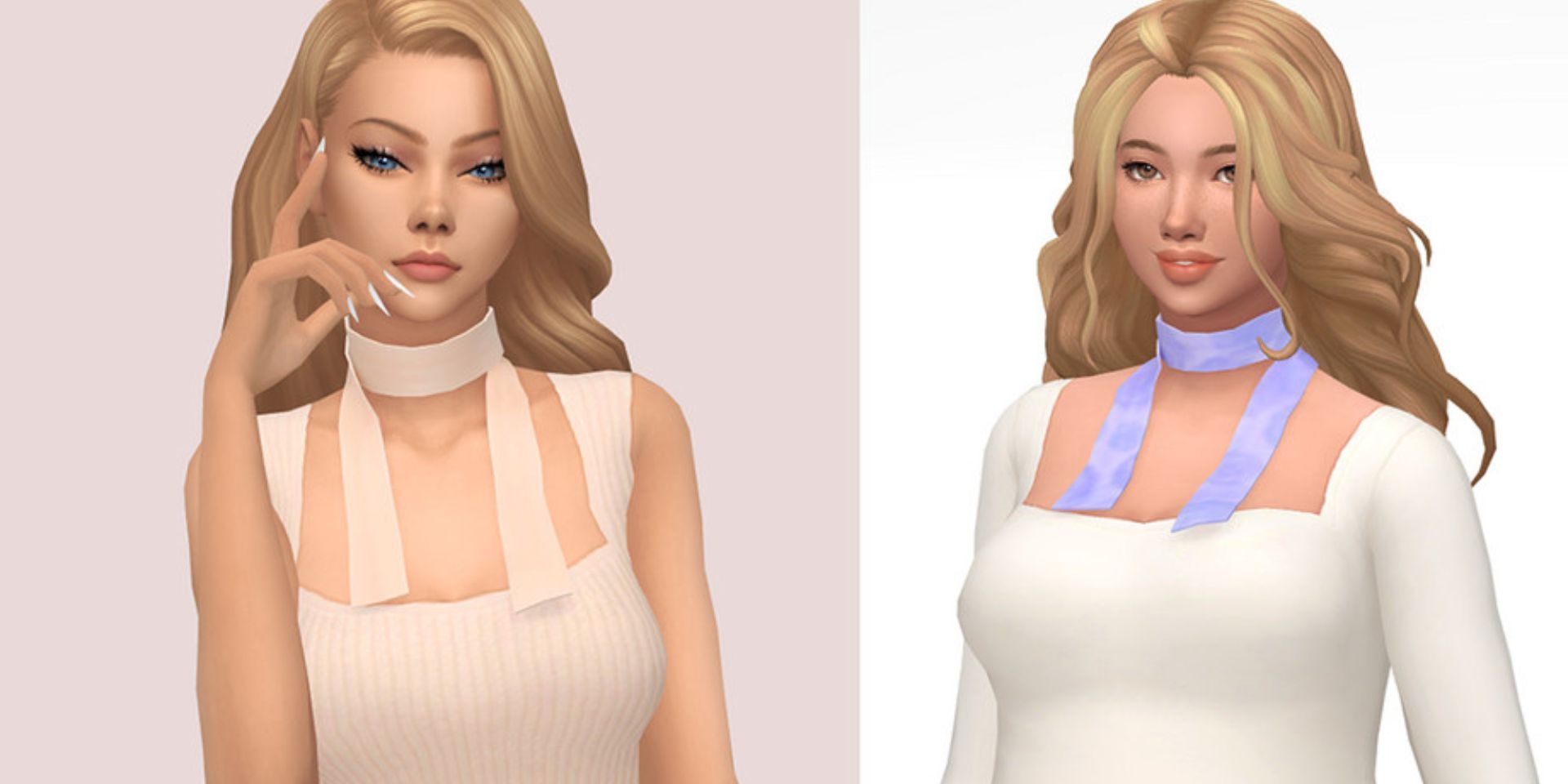 Pacote de mods do The Sims 4 para lenços curtos.