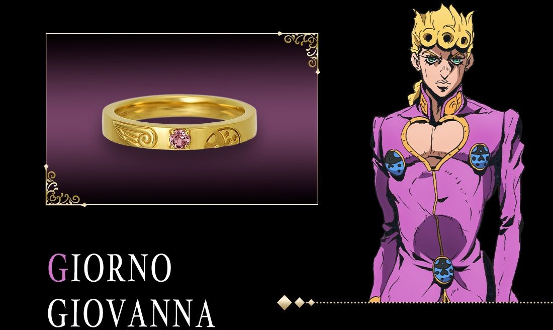 JoJo's Bizarre Adventure obtiene una nueva colección de anillos apropiadamente extravagante