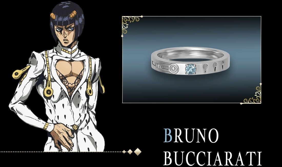 JoJo's Bizarre Adventure obtiene una nueva colección de anillos apropiadamente extravagante