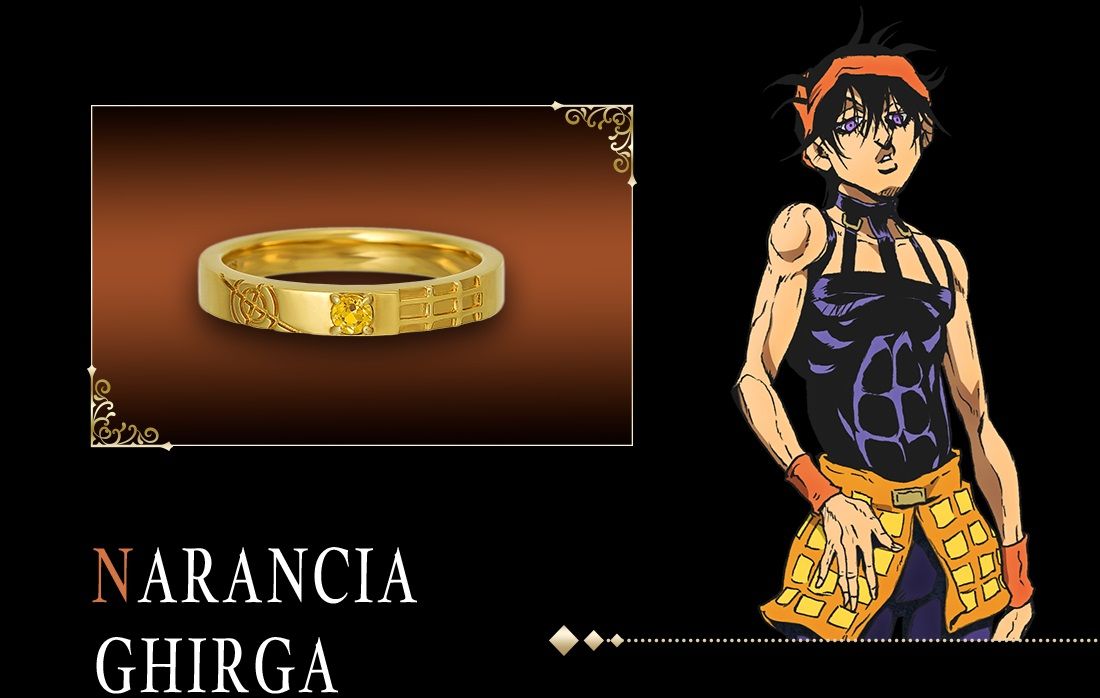 JoJo's Bizarre Adventure obtiene una nueva colección de anillos apropiadamente extravagante