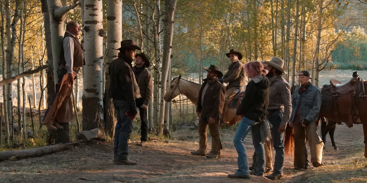 The ranchers get revenge on Wade for his betrayal in Yellowstone.