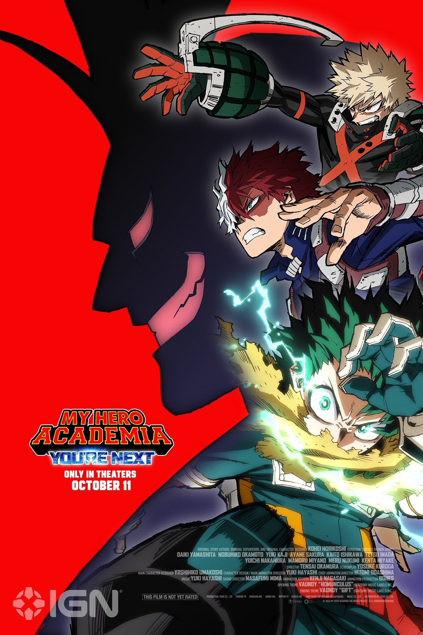 My Hero Academia: You're Next revela fecha de estreno anticipada para Norteamérica