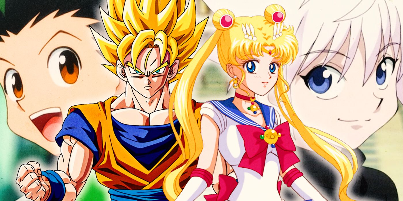 Super Saiyan Goku, Sailor Moon, Gon e Killua de Hunter X Hunter