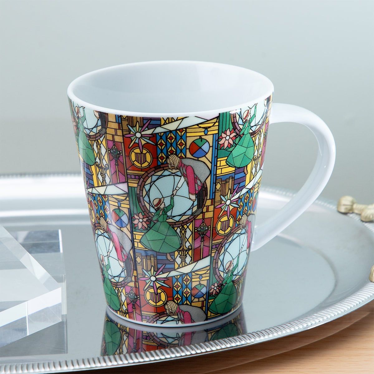 Studio Ghibli's Howl's Moving Castle Stained Glass-Style Mug Gives Starbucks a Run for Its Money