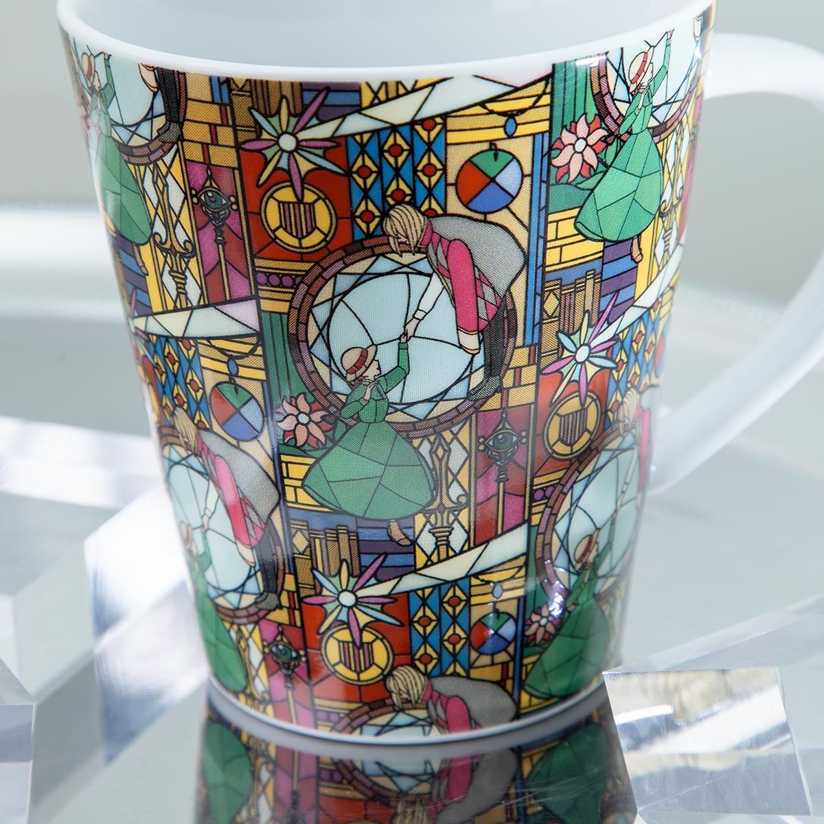 Studio Ghibli's Howl's Moving Castle Stained Glass-Style Mug Gives Starbucks a Run for Its Money