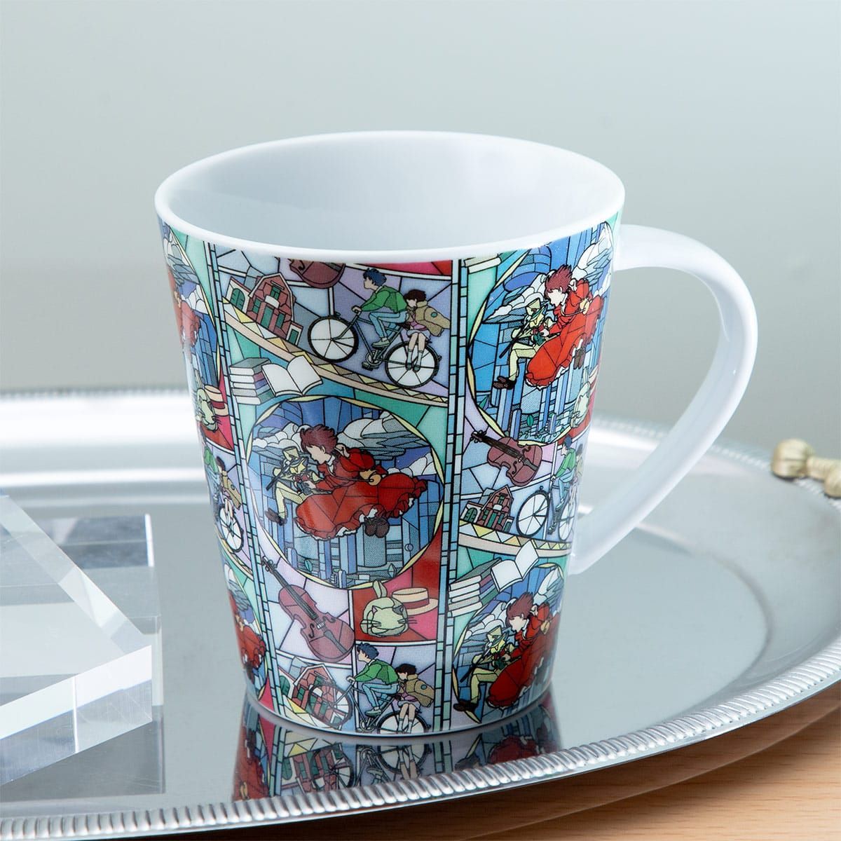 Studio Ghibli's Howl's Moving Castle Stained Glass-Style Mug Gives Starbucks a Run for Its Money