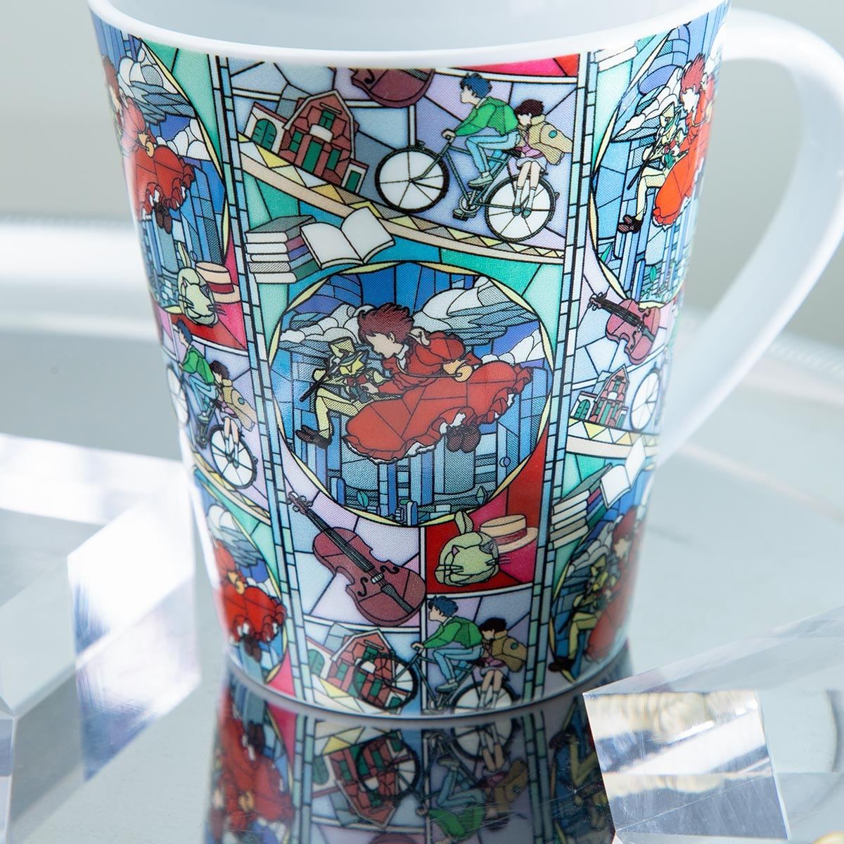 Studio Ghibli's Howl's Moving Castle Stained Glass-Style Mug Gives Starbucks a Run for Its Money