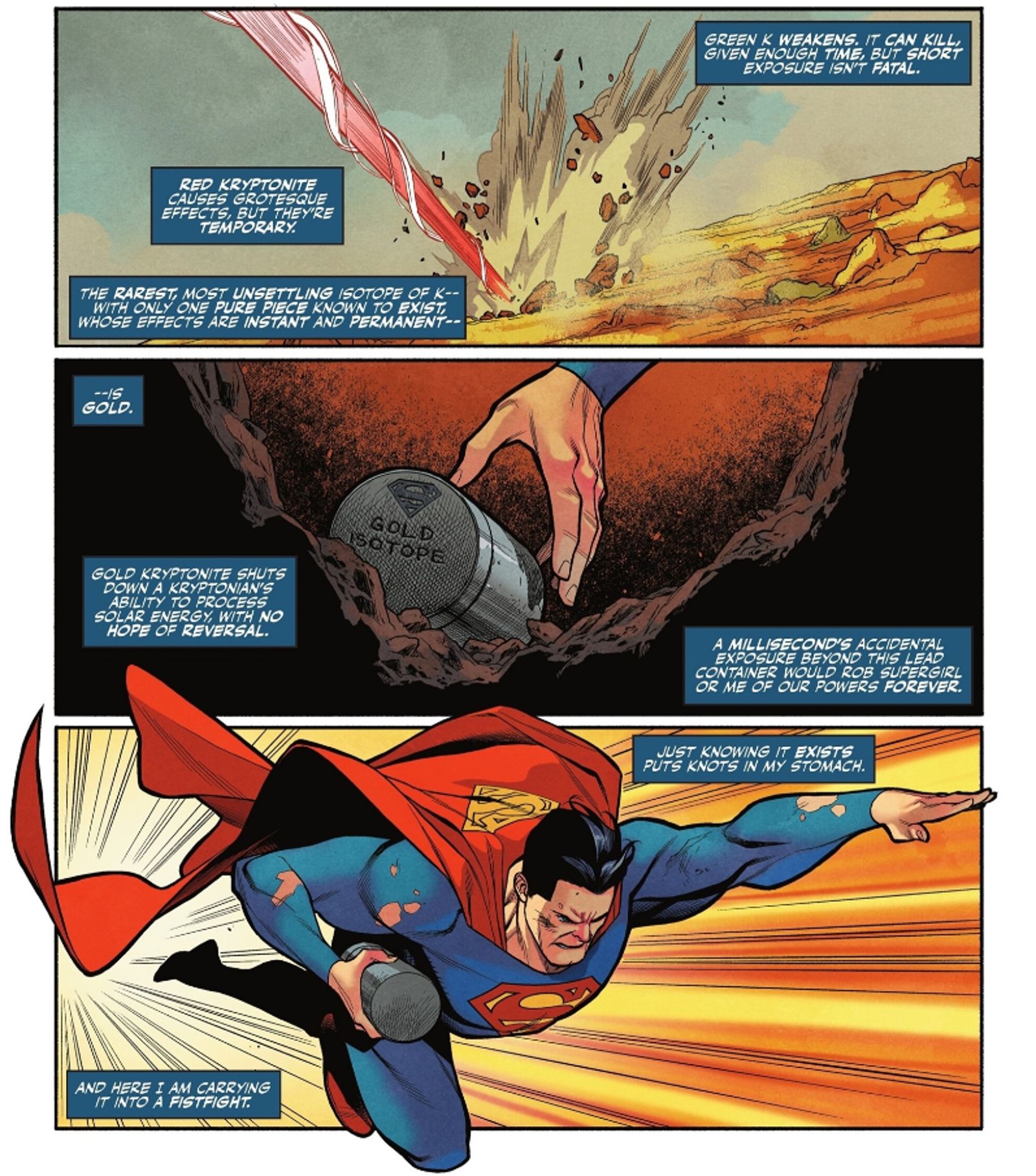 Una pelea horrible obliga a Superman a revelar su arma secreta