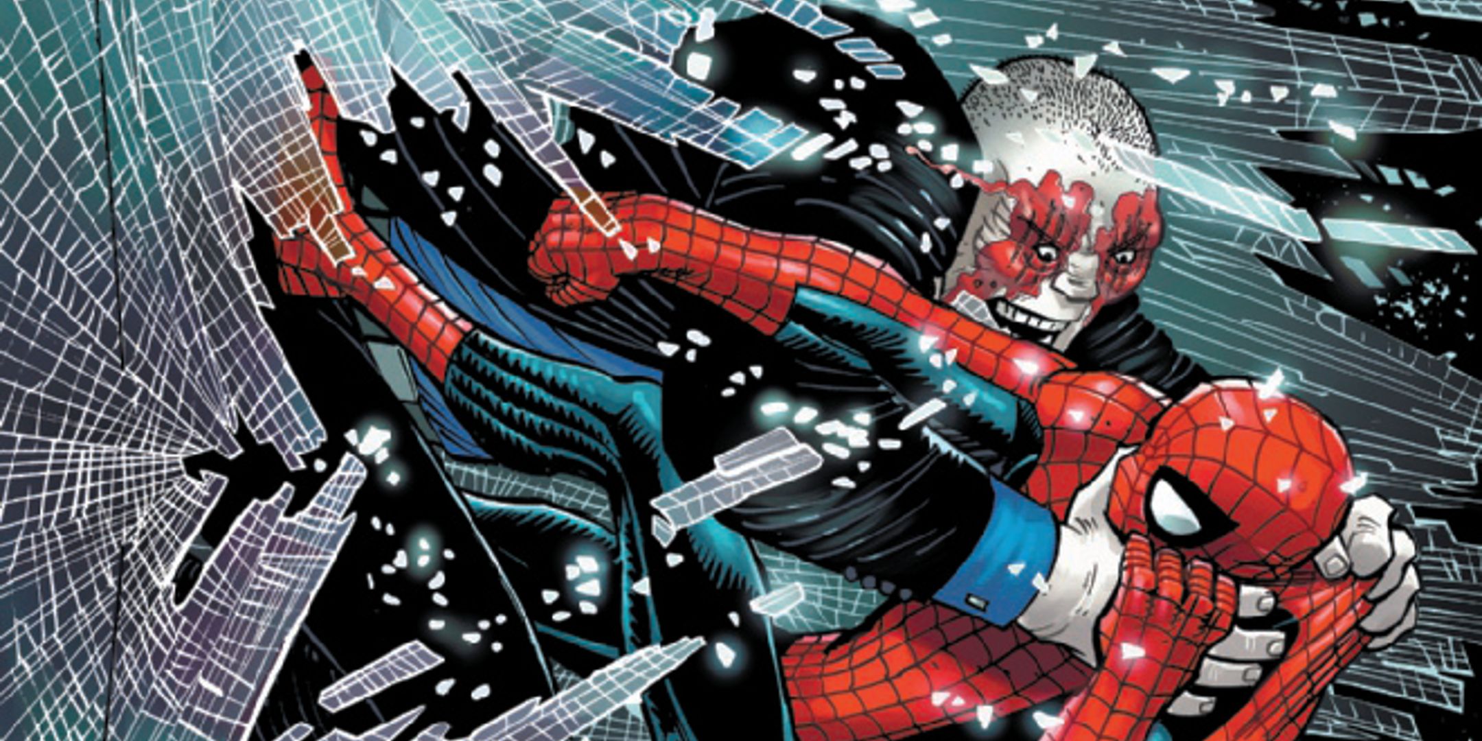 Amazing Spider-Man 59 cover header with Spider-Man crashing through glass.