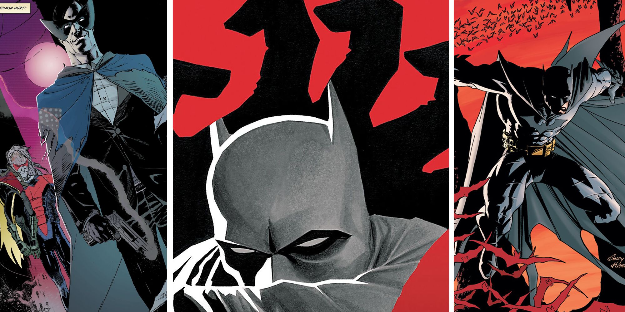 Arte com Batman e Doutor Hurt de Batman: The Black Glove