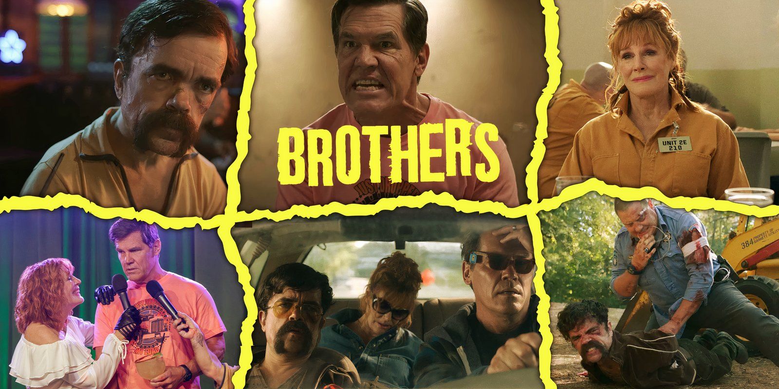 A collage of images from the 2024 Prime Video movie Brothers