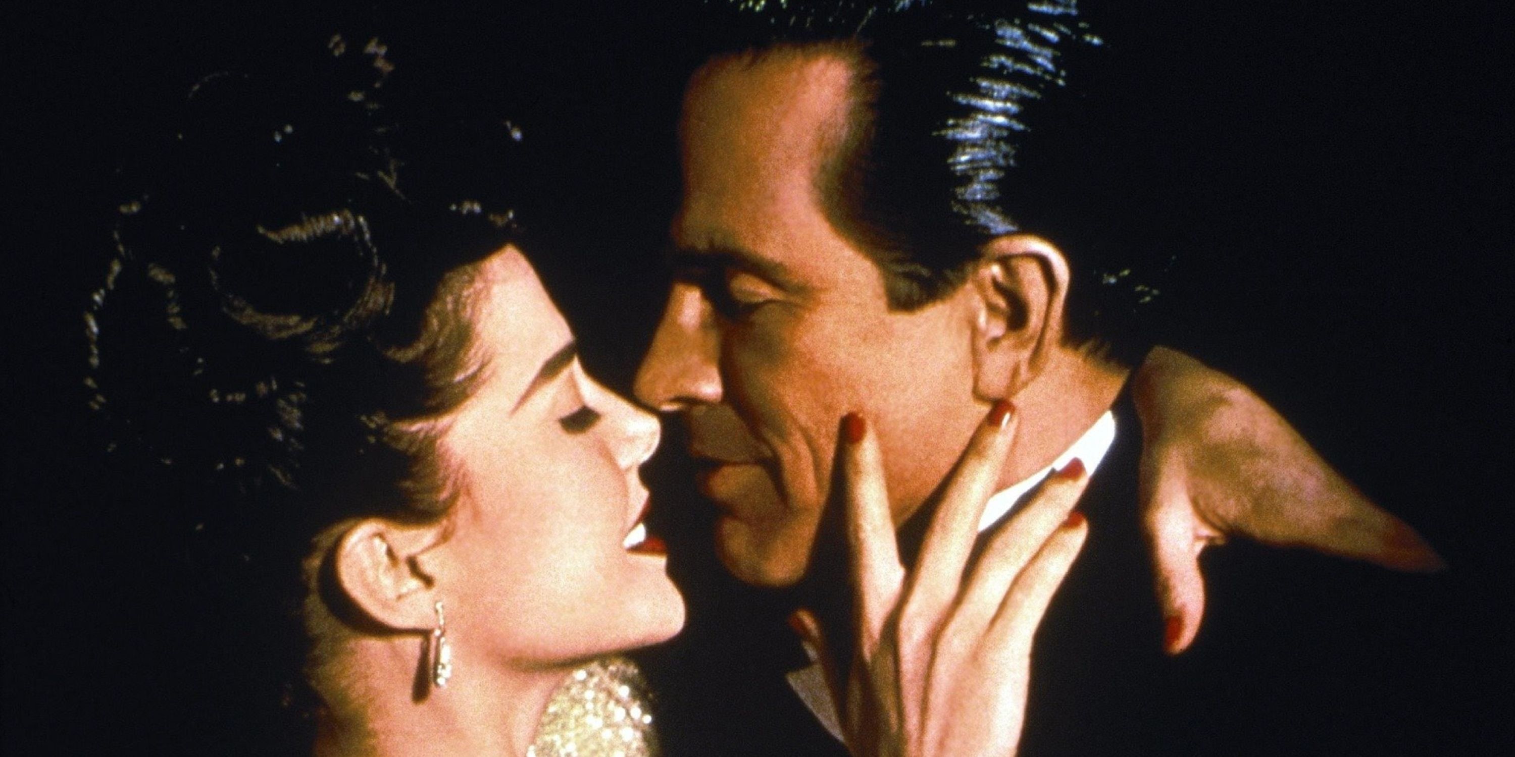 Pôster do filme Bugsy com Annette Benning e Warren Beatty