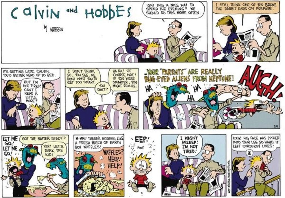 Las 10 tiras cómicas de Calvin y Hobbes más espeluznantes, clasificadas