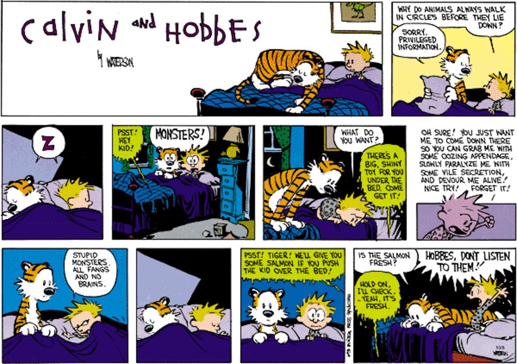 Las 10 tiras cómicas de Calvin y Hobbes más espeluznantes, clasificadas