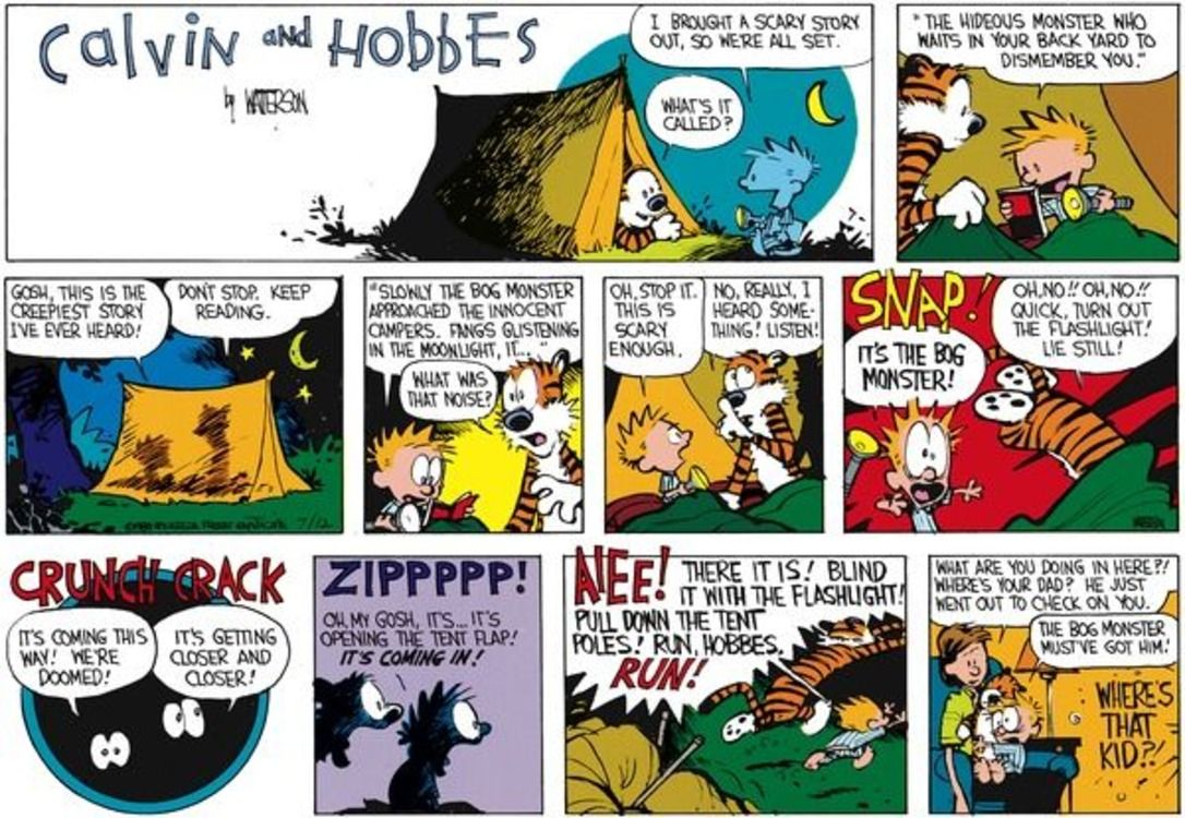 Las 10 tiras cómicas de Calvin y Hobbes más espeluznantes, clasificadas