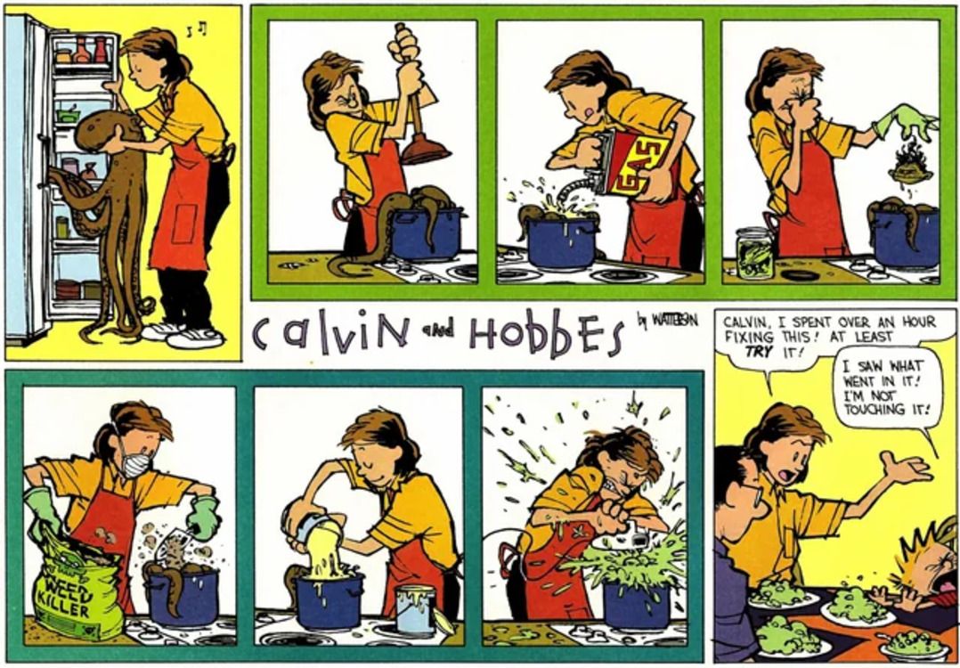 10 Creepiest Calvin and Hobbes Comic Strips, Ranked