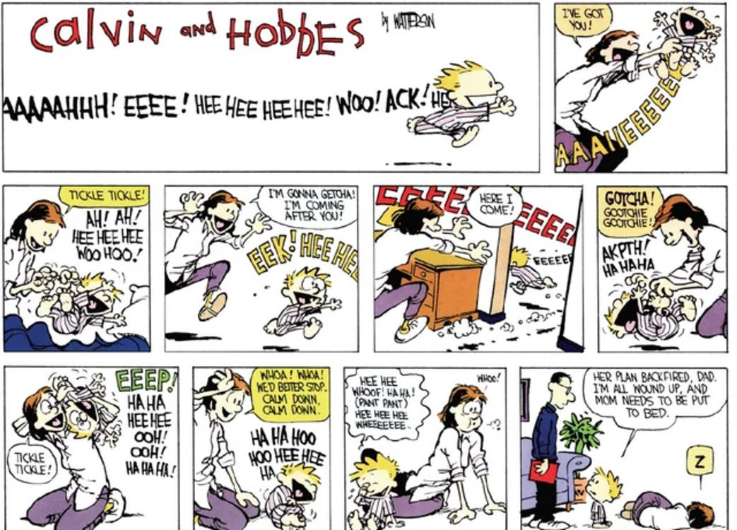 Los 10 cómics más divertidos de Calvin y Hobbes antes de dormir