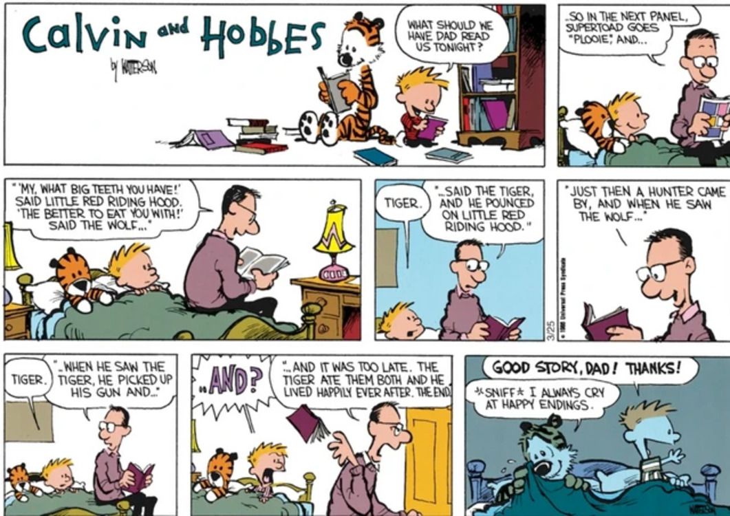 Los 10 cómics más divertidos de Calvin y Hobbes antes de dormir