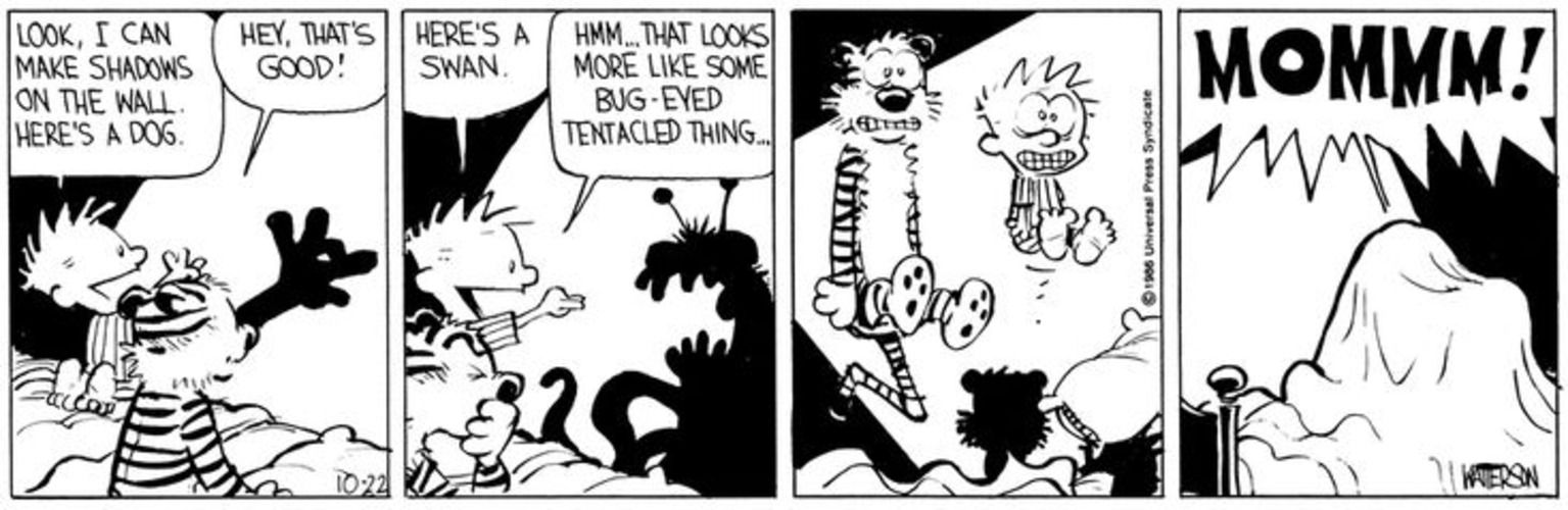 10 Creepiest Calvin and Hobbes Comic Strips, Ranked