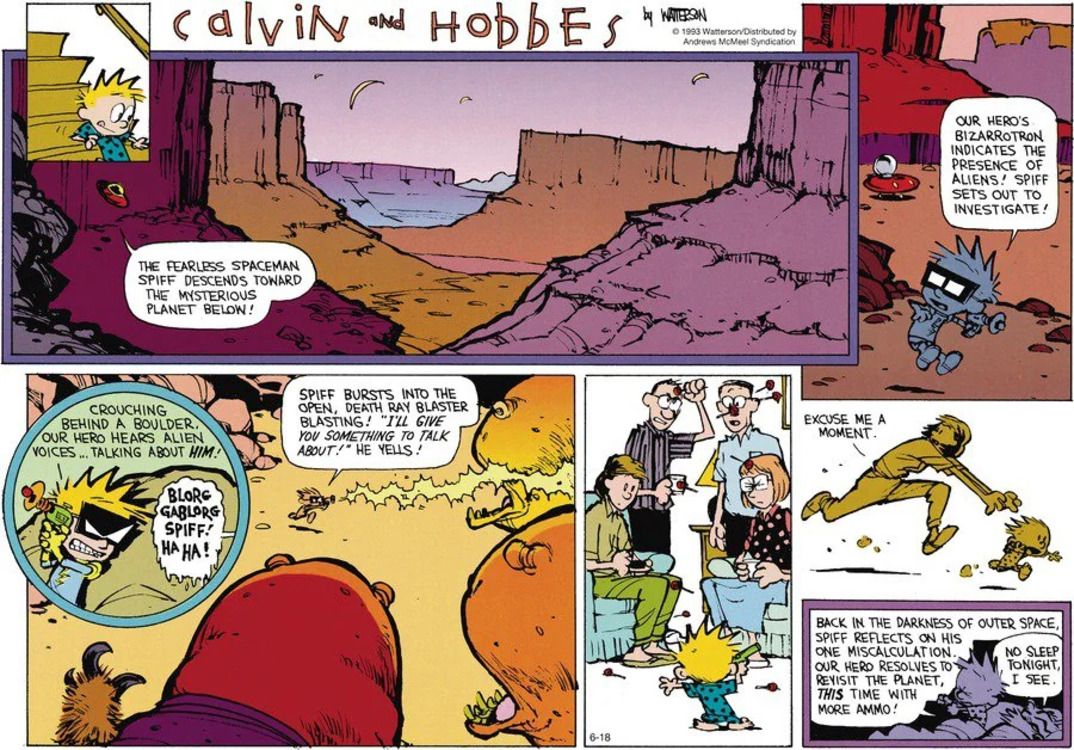 Los 10 cómics más divertidos de Calvin y Hobbes antes de dormir