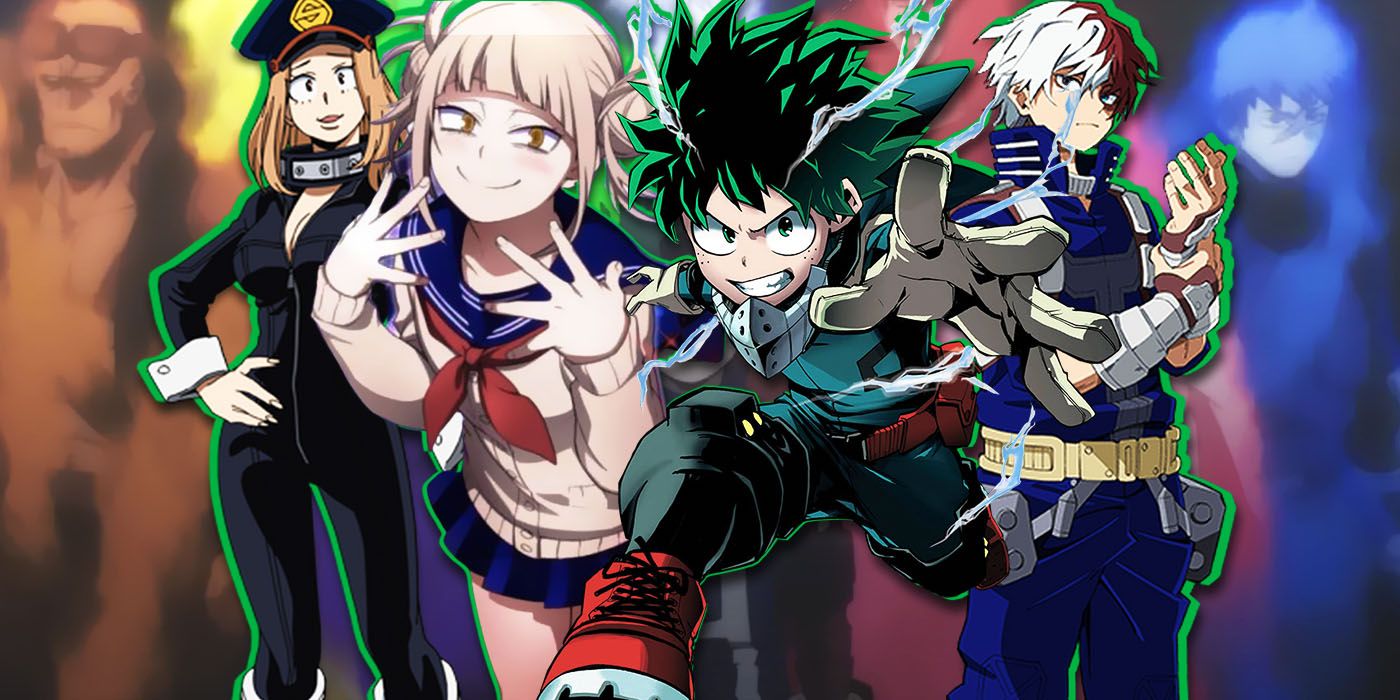 Camie, Deku, Shoto y Himiko Toga