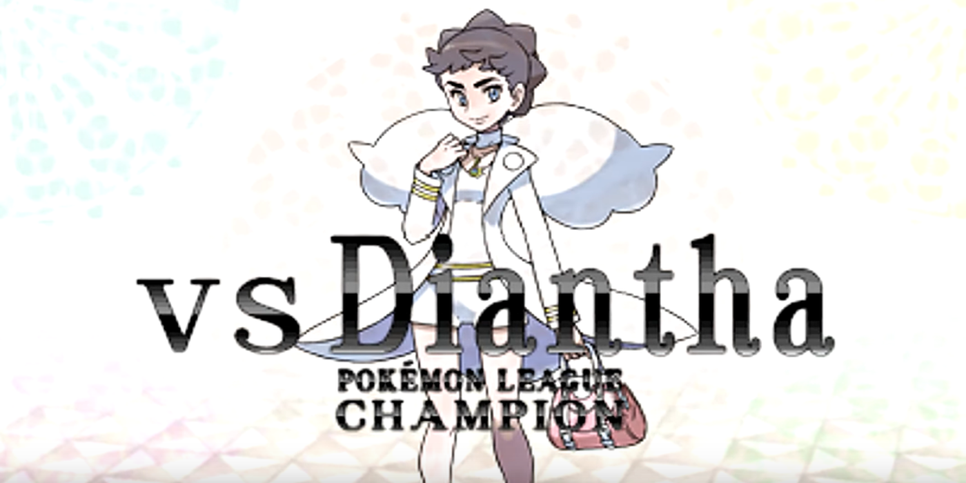 Diantha desafía al personaje jugador en Pokémon X e Y.