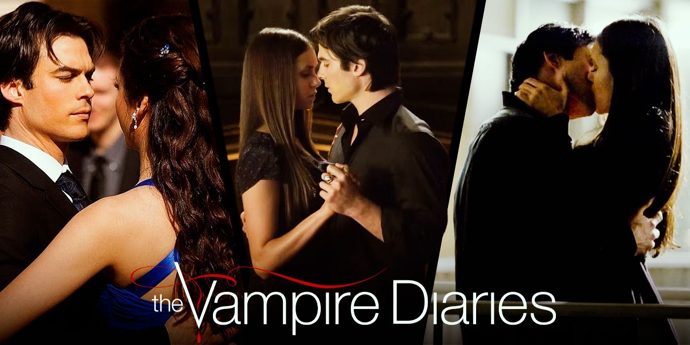 Vampire Diaries Season 5 Elena And Damon Kissing