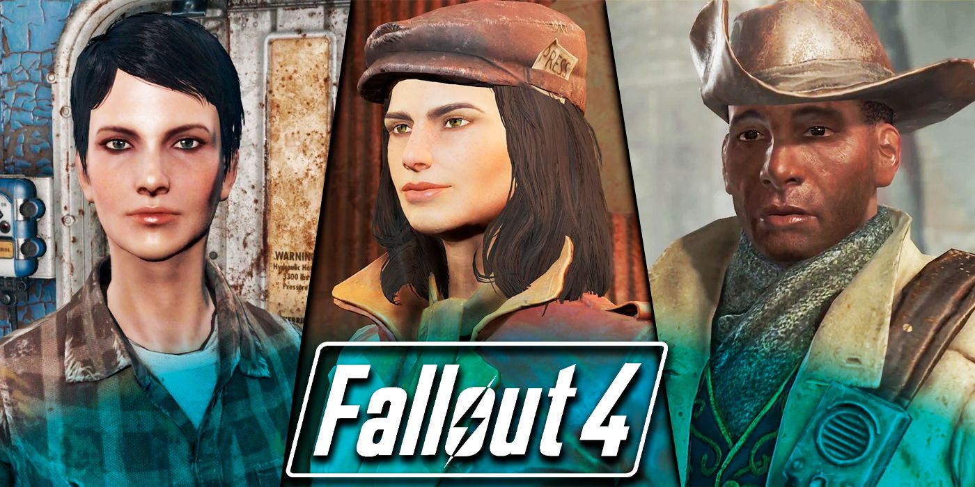 Piper, Preston, and Curie from Fallout 4