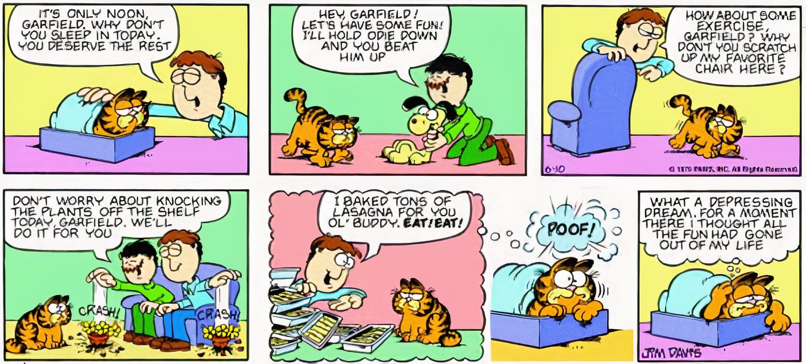 10 cómics de Garfield más profundos