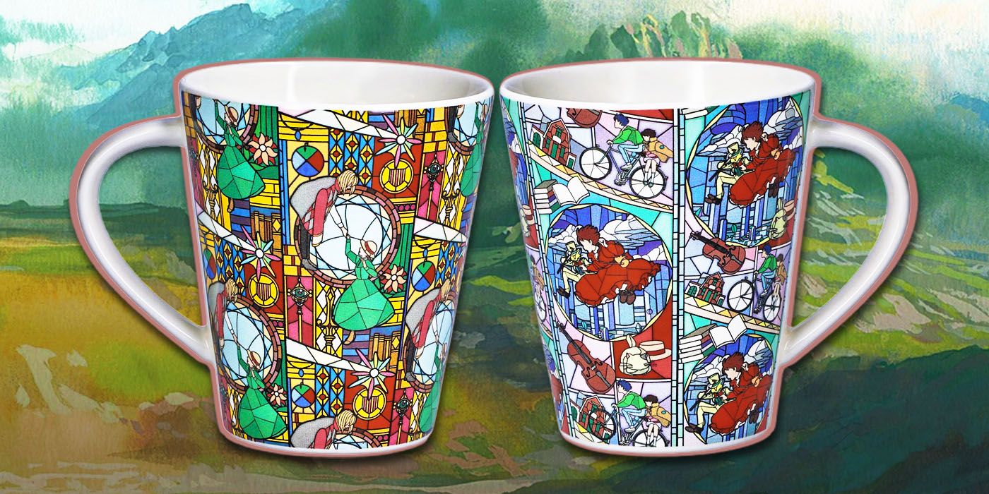 La taza estilo vidriera Howl's Moving Castle de Studio Ghibli le da a Starbucks una carrera por su dinero