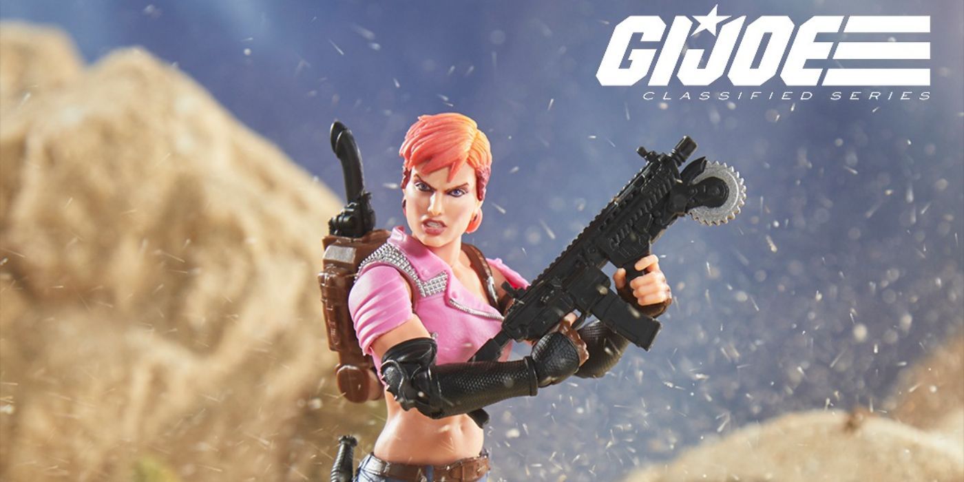 The GI Joe: Figura de acción clasificada de Zarana con pistola.