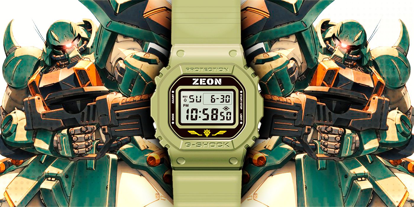 Casio revela el nuevo reloj Gundam para representar al Principado de Zeon con estilo