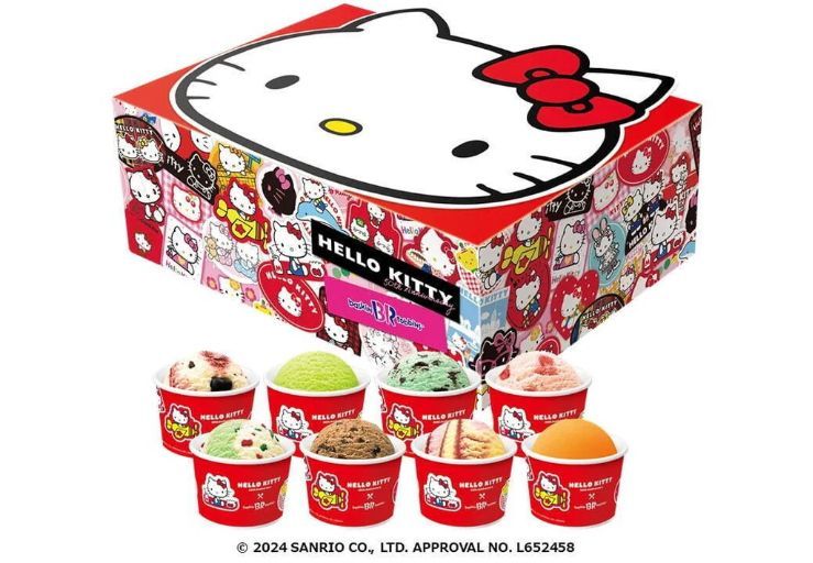 Baskin-Robbins celebra el 50 aniversario de Hello Kitty con una línea especial de helados este noviembre