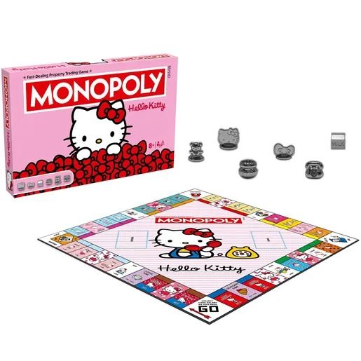 Hello Kitty de Sanrio obtiene el juego Monopoly del 50 aniversario para una intensa diversión familiar